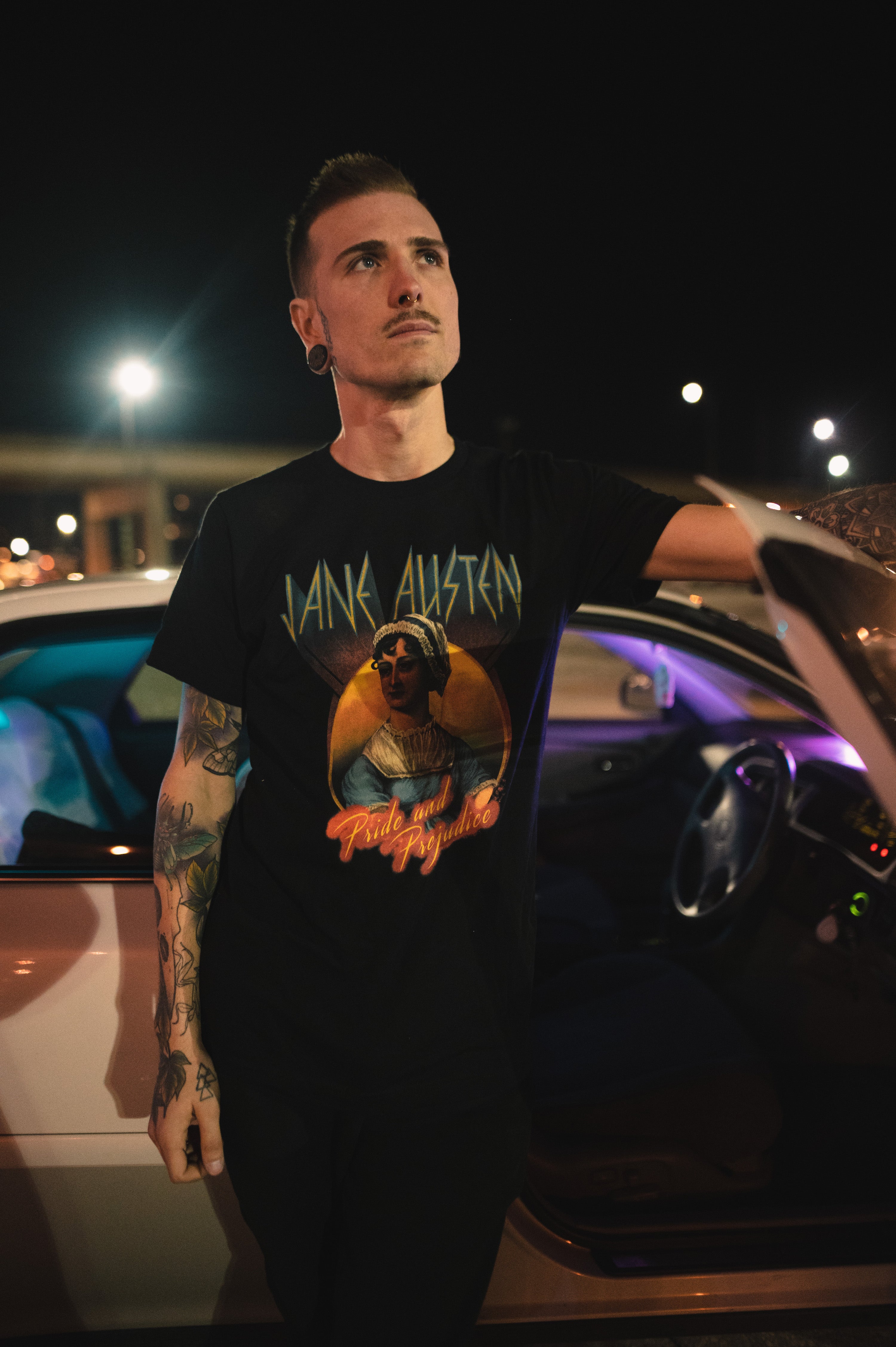 Jane Austen Parody Band Tee