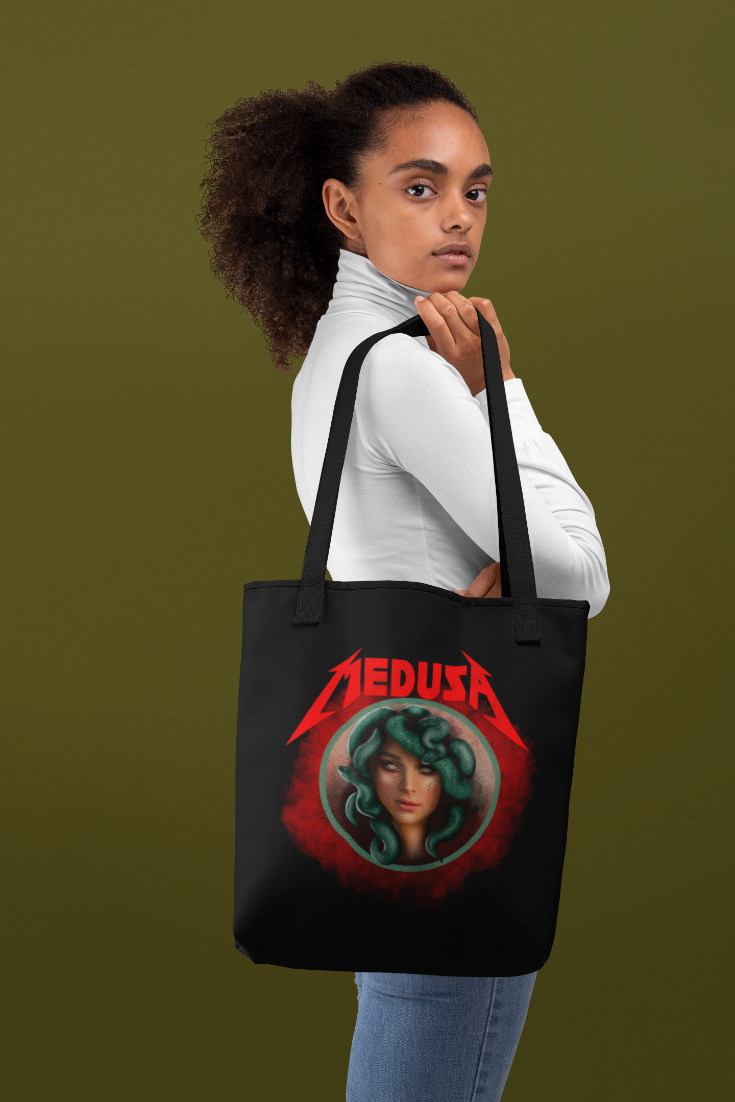 Medusa Parody Band Tee Tote