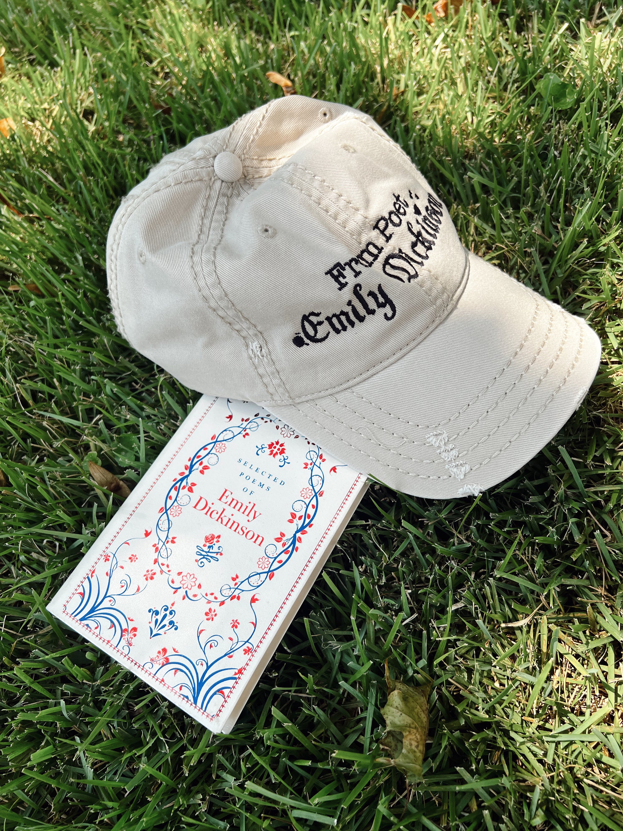 Emily Dickinson Embroidered Dad Hat