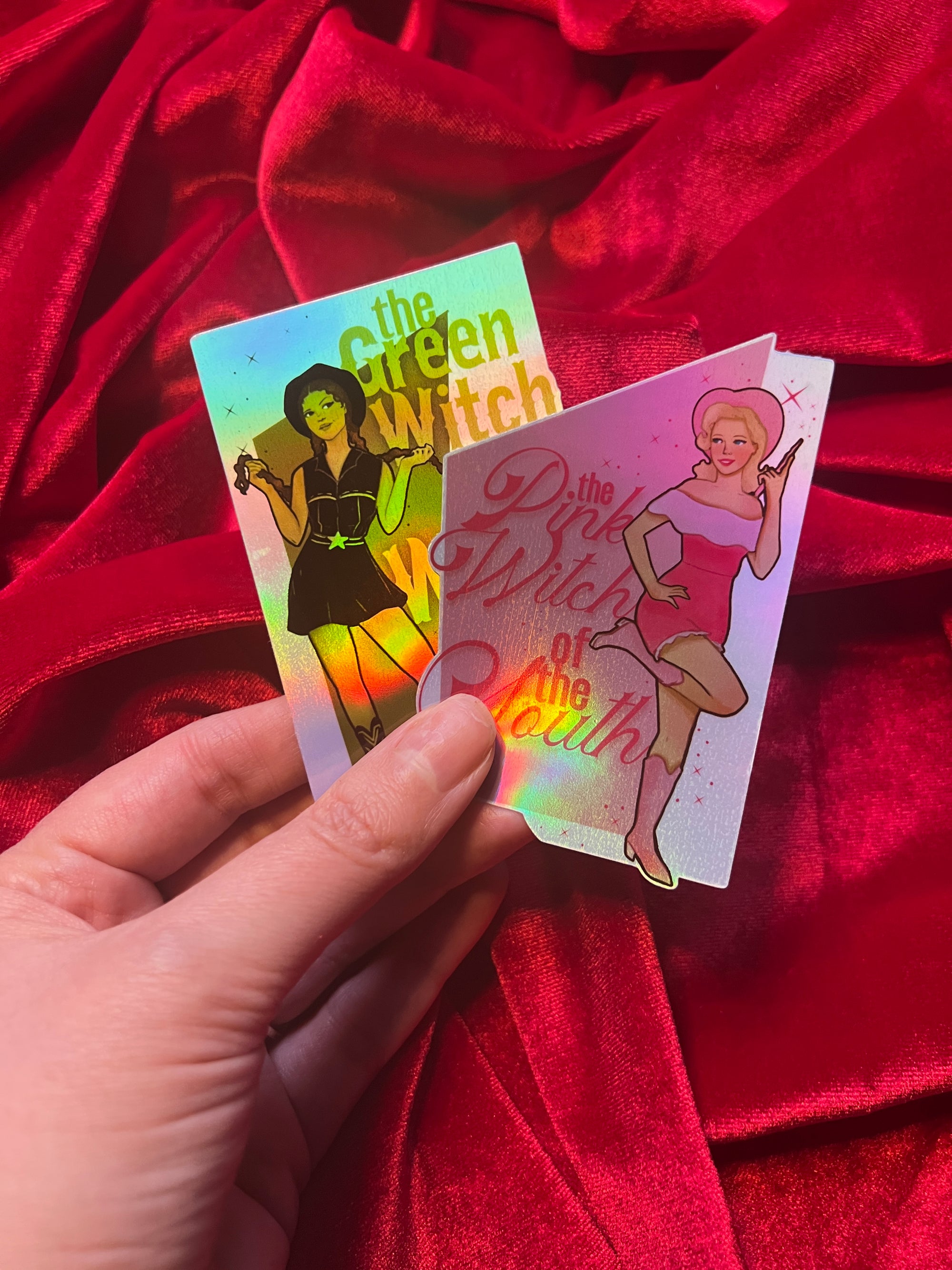 Green and Pink Witch | Wizard of Oz Sticker Set