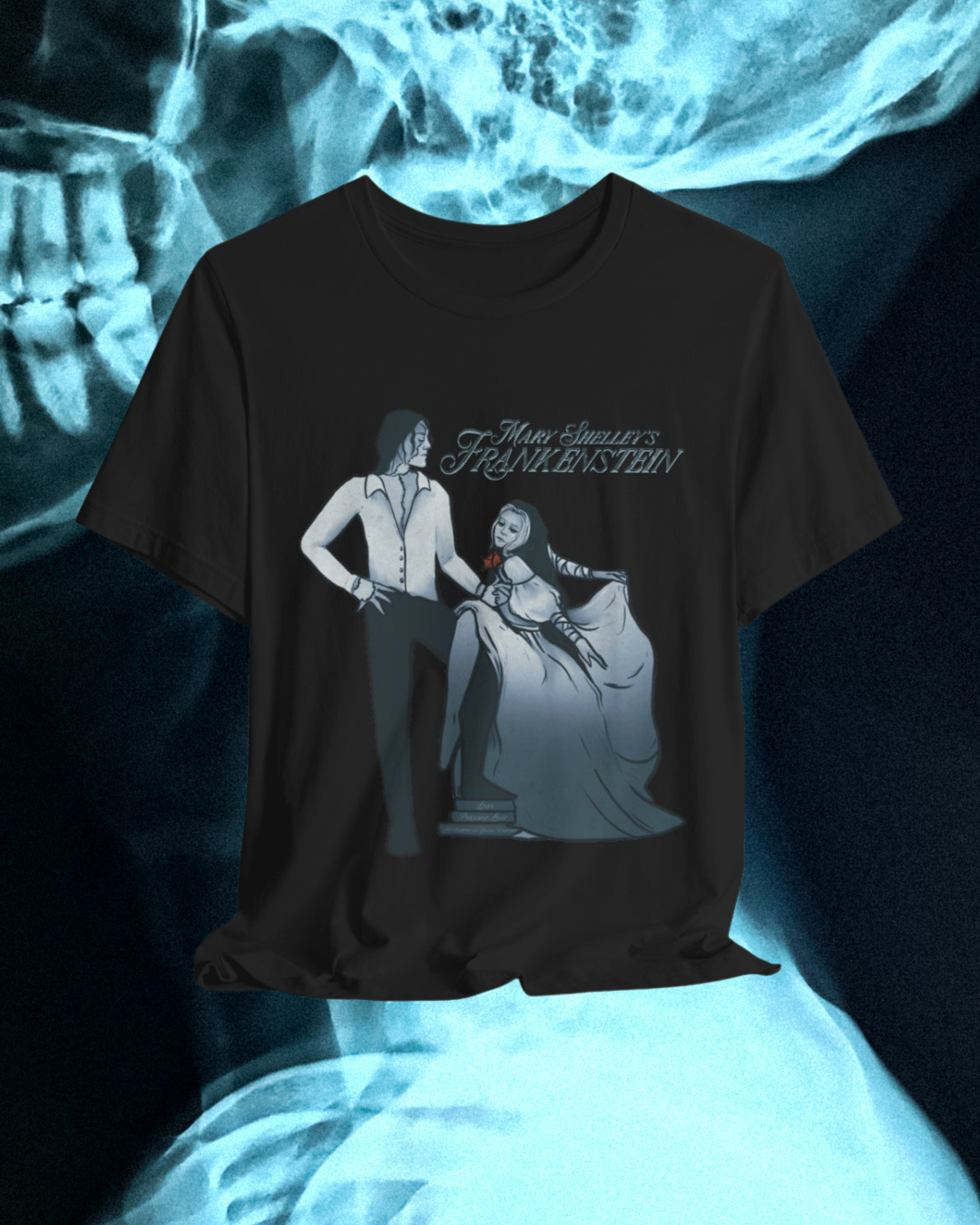 Mary Shelley’s Frankenstein Parody Band Tee