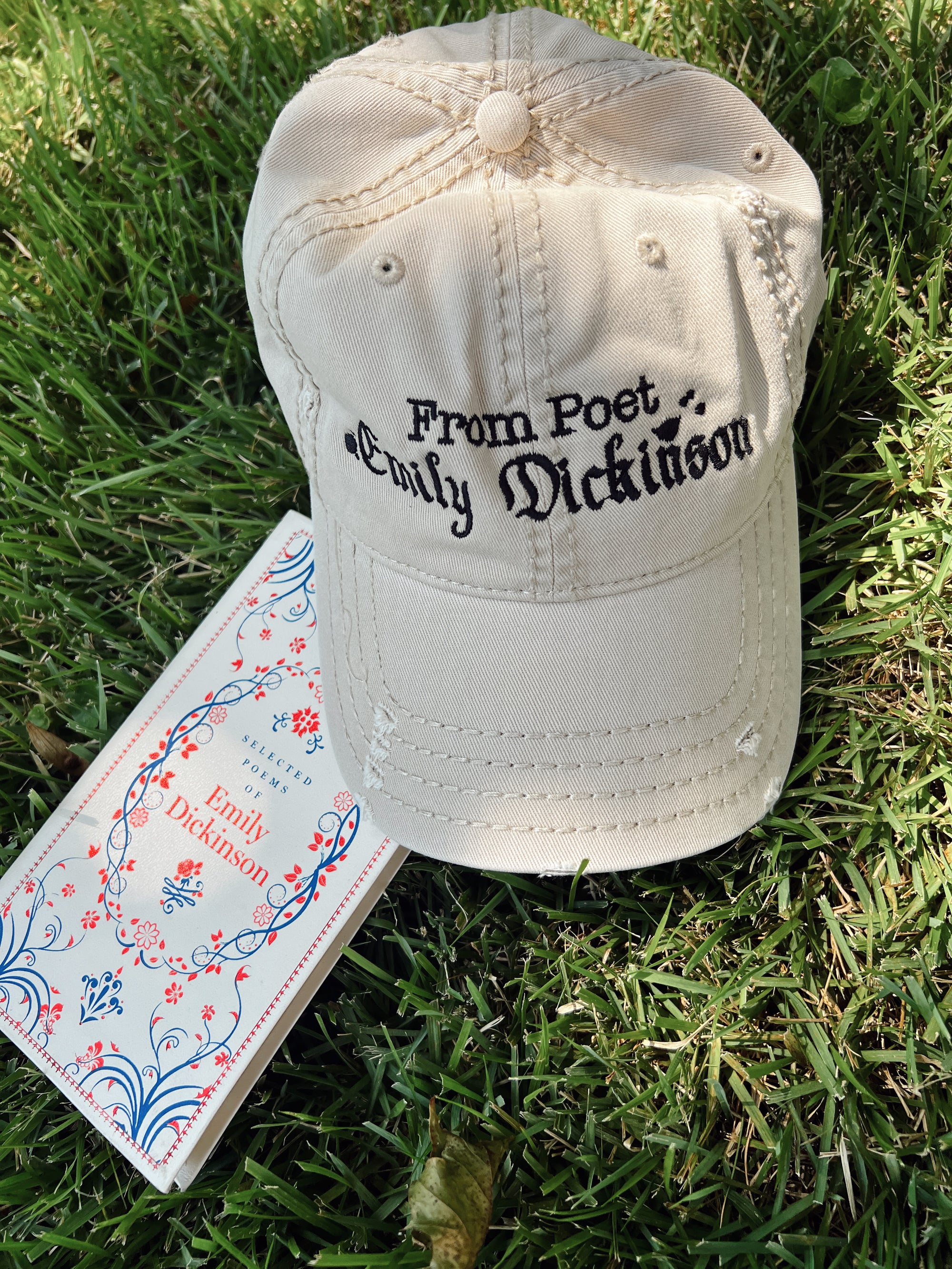 Emily Dickinson Embroidered Dad Hat