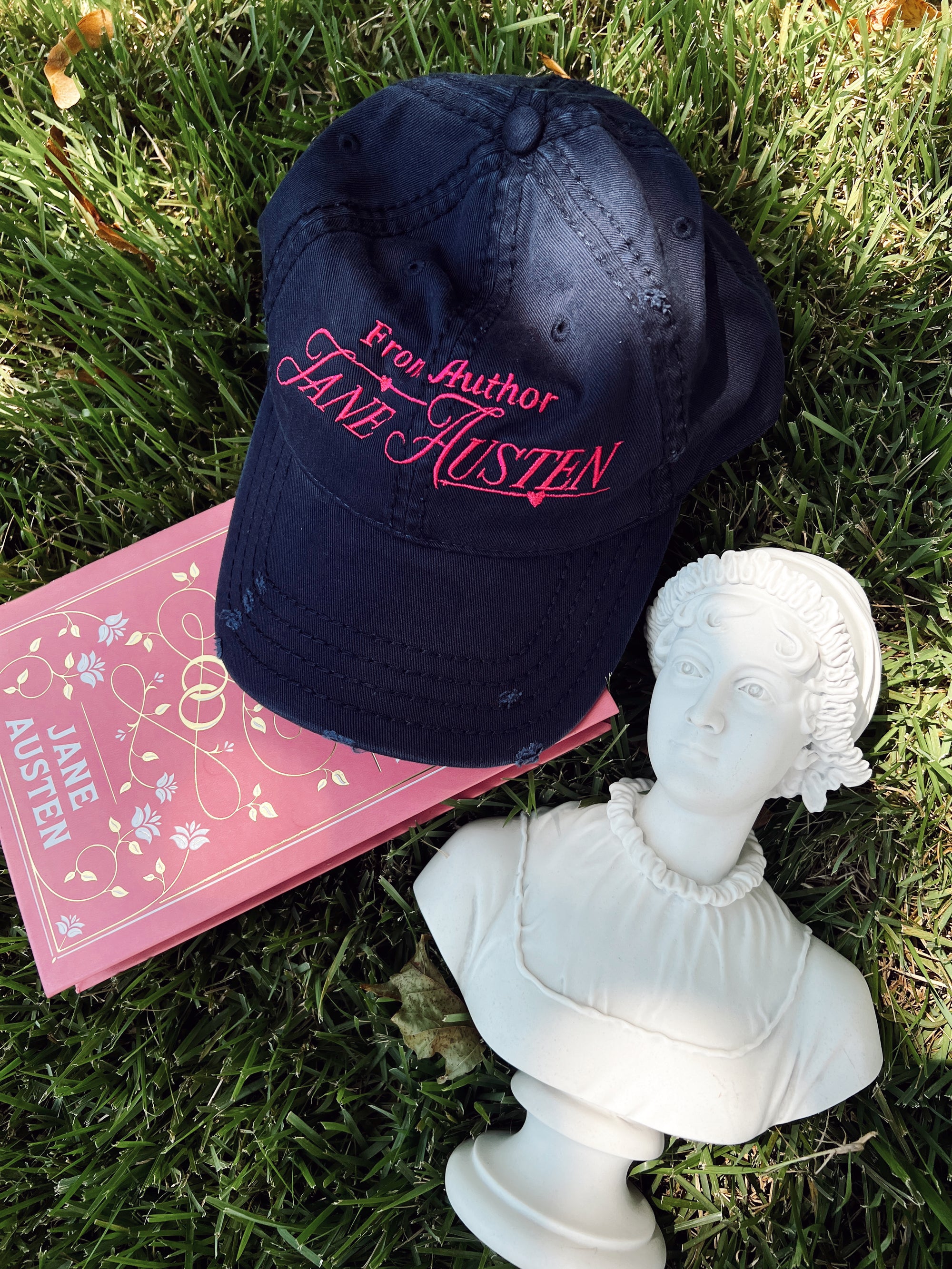 Jane Austen Embroidered Dad Hat