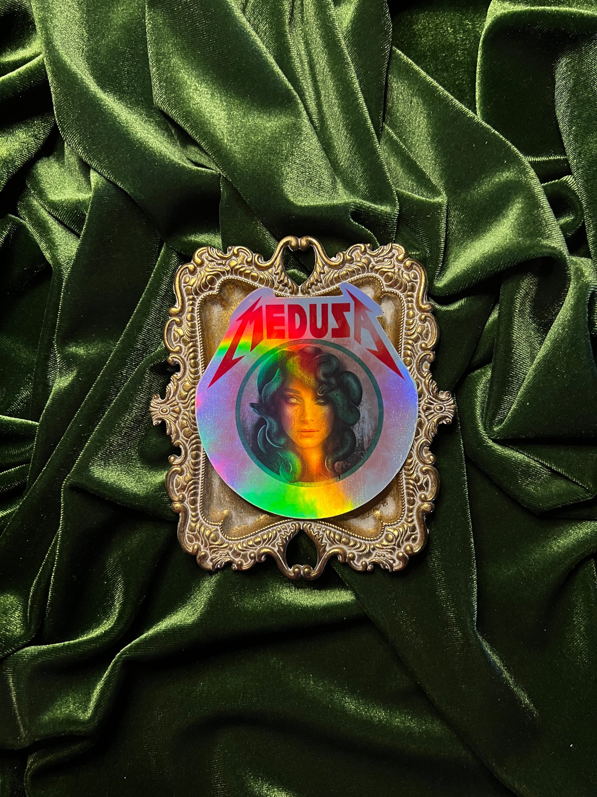 Medusa Parody Band Tee Sticker