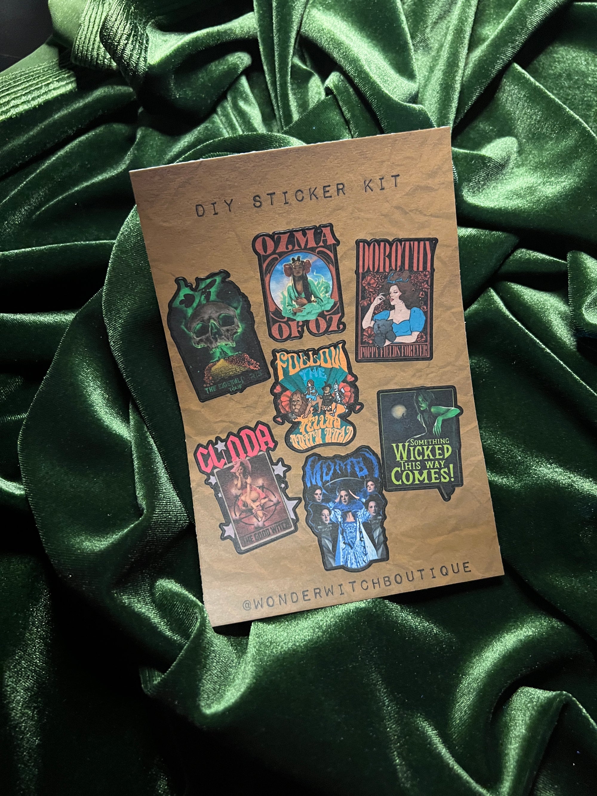Wizard of Oz Parody Band Sticker Sheet
