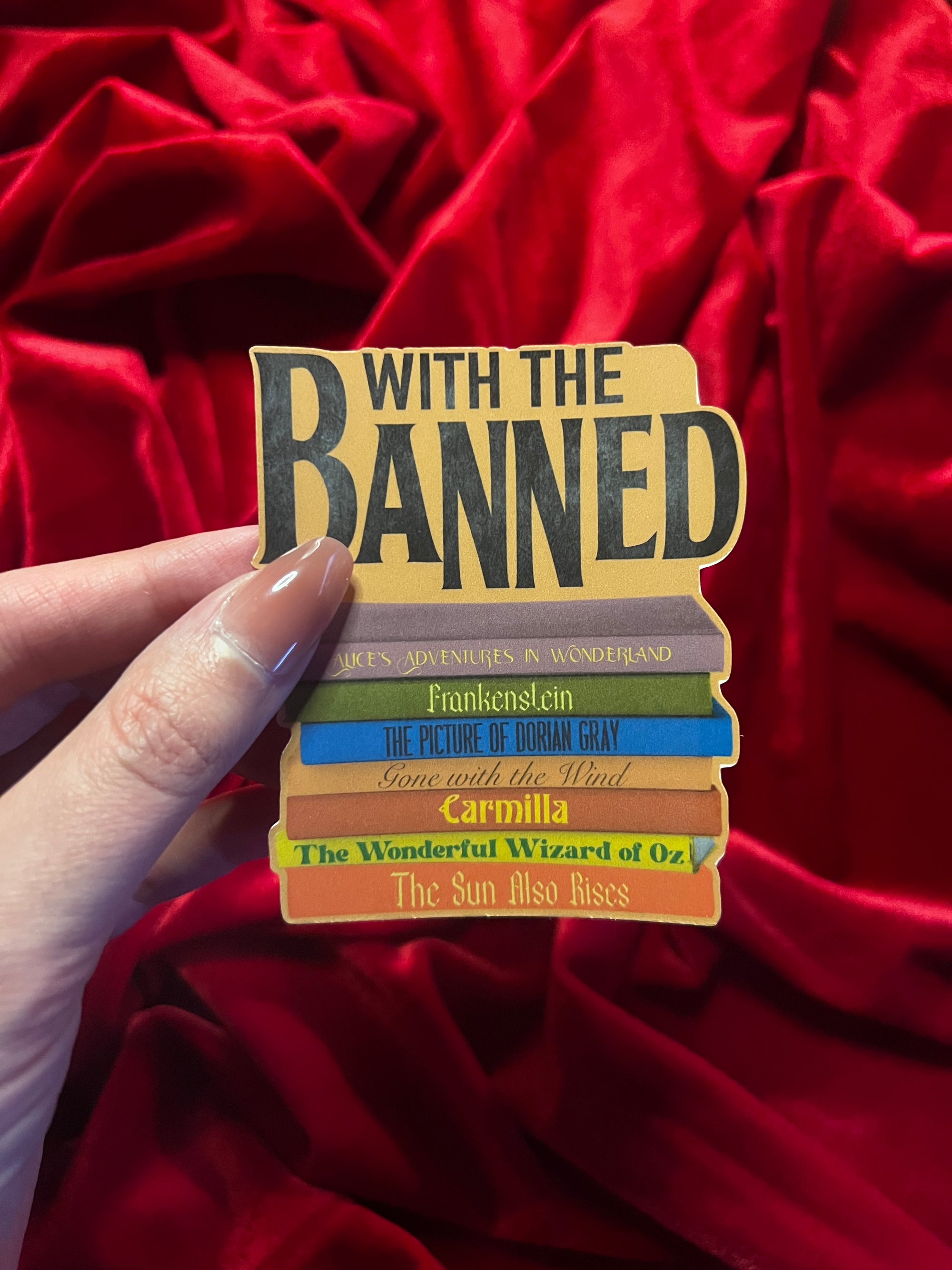 Banned Books Parody Band Tee Stickers
