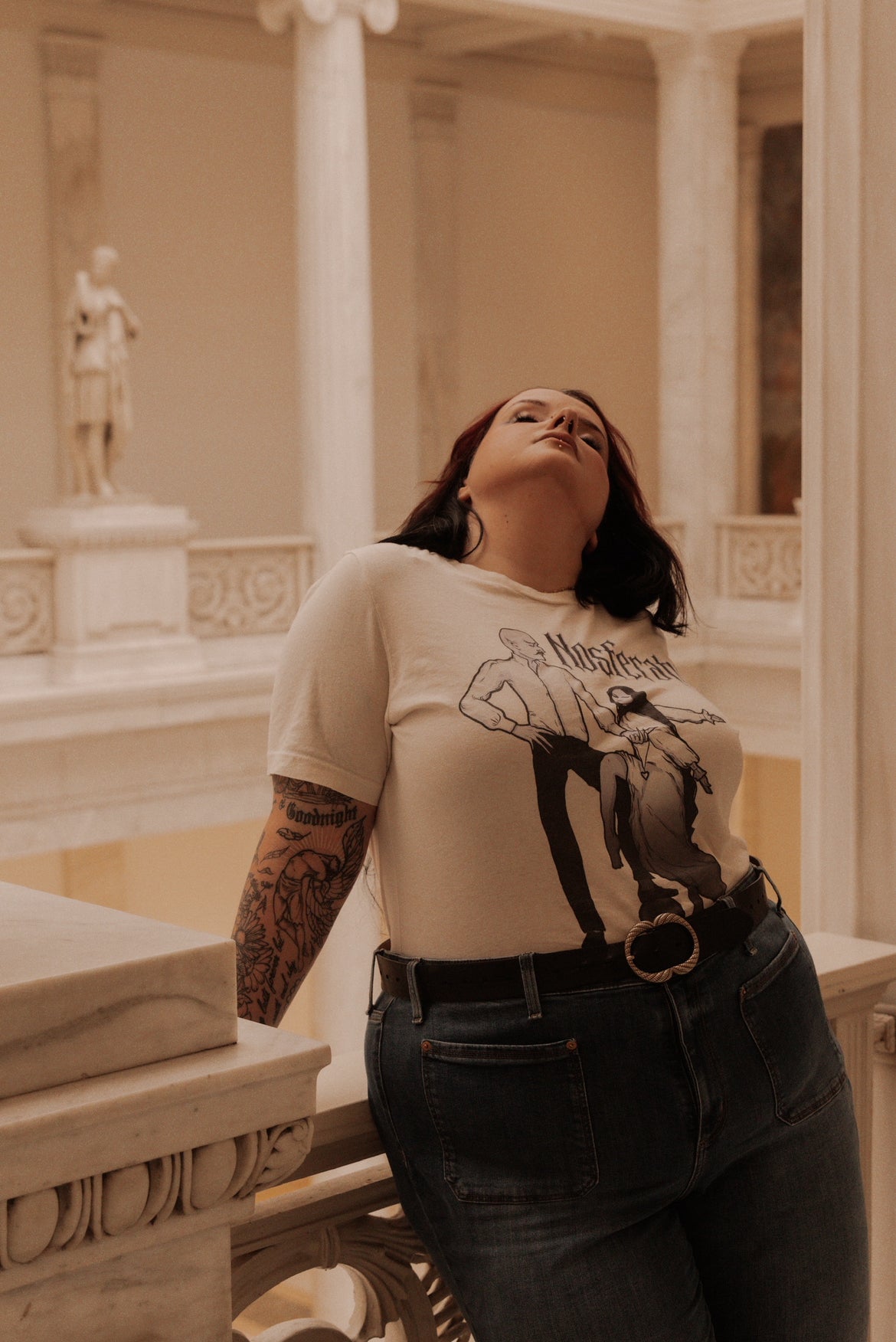 Nosferatu 1922 Parody Art Nouveau Tee