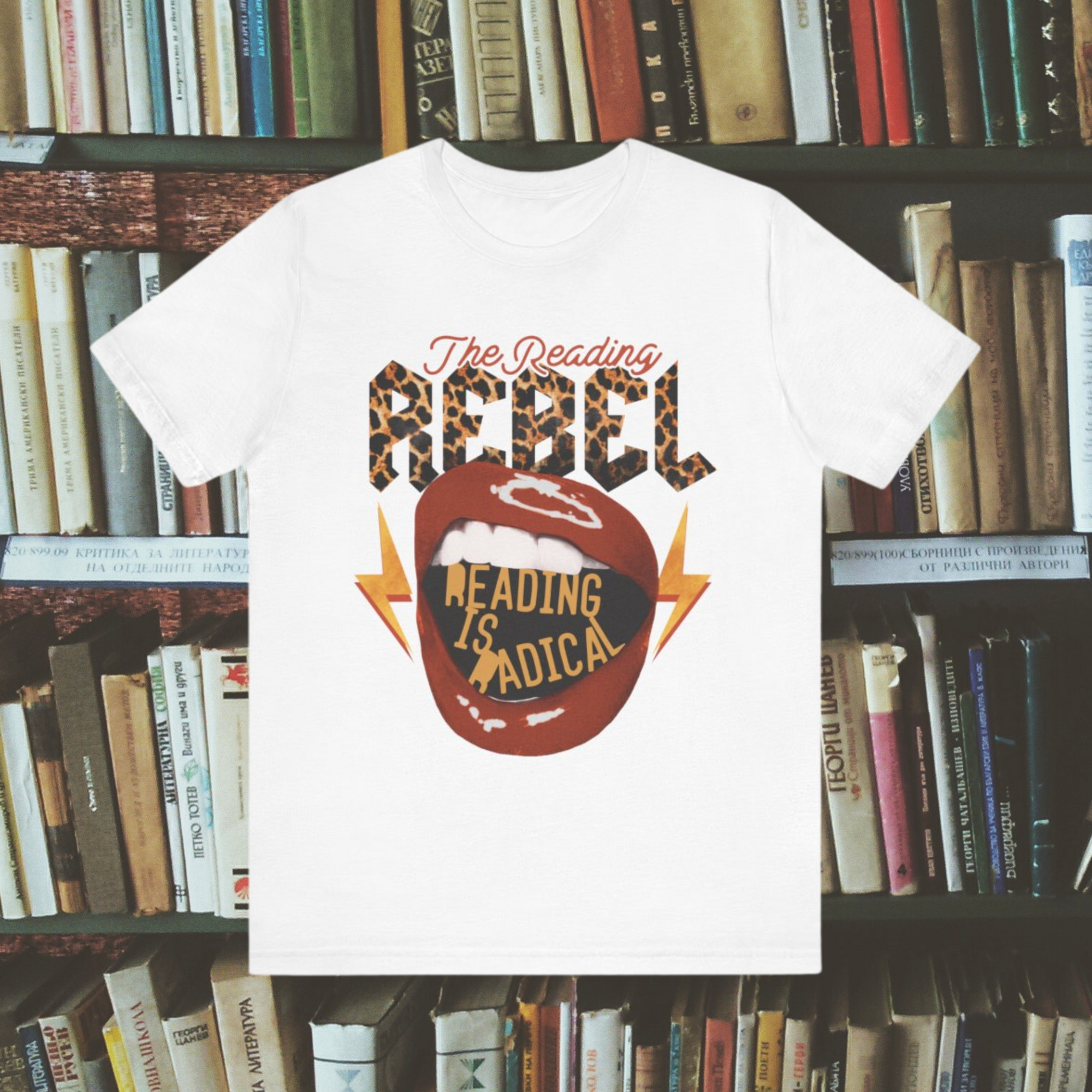 Reading is Radical Parody Band Tee