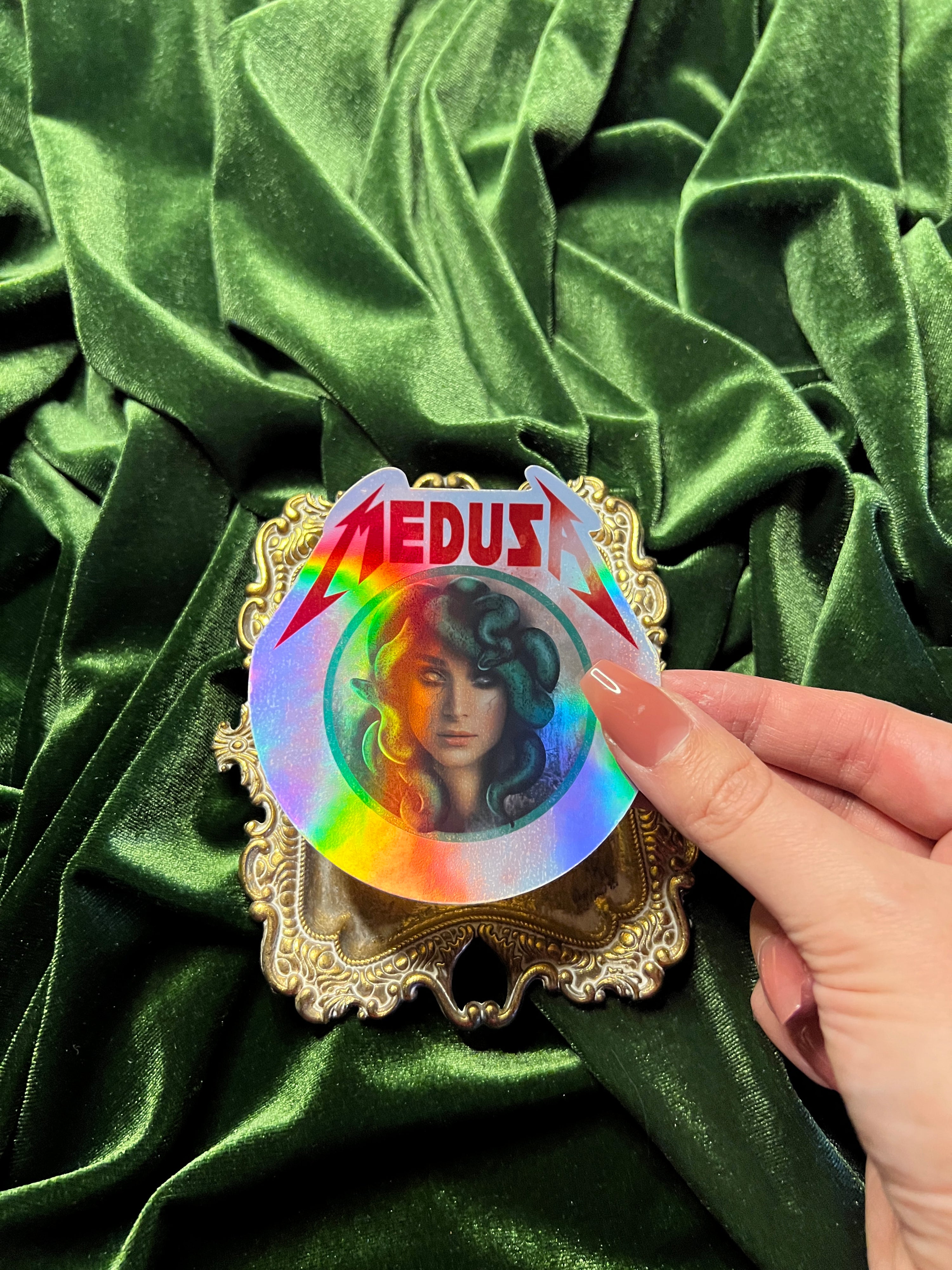 Medusa Parody Band Tee Sticker