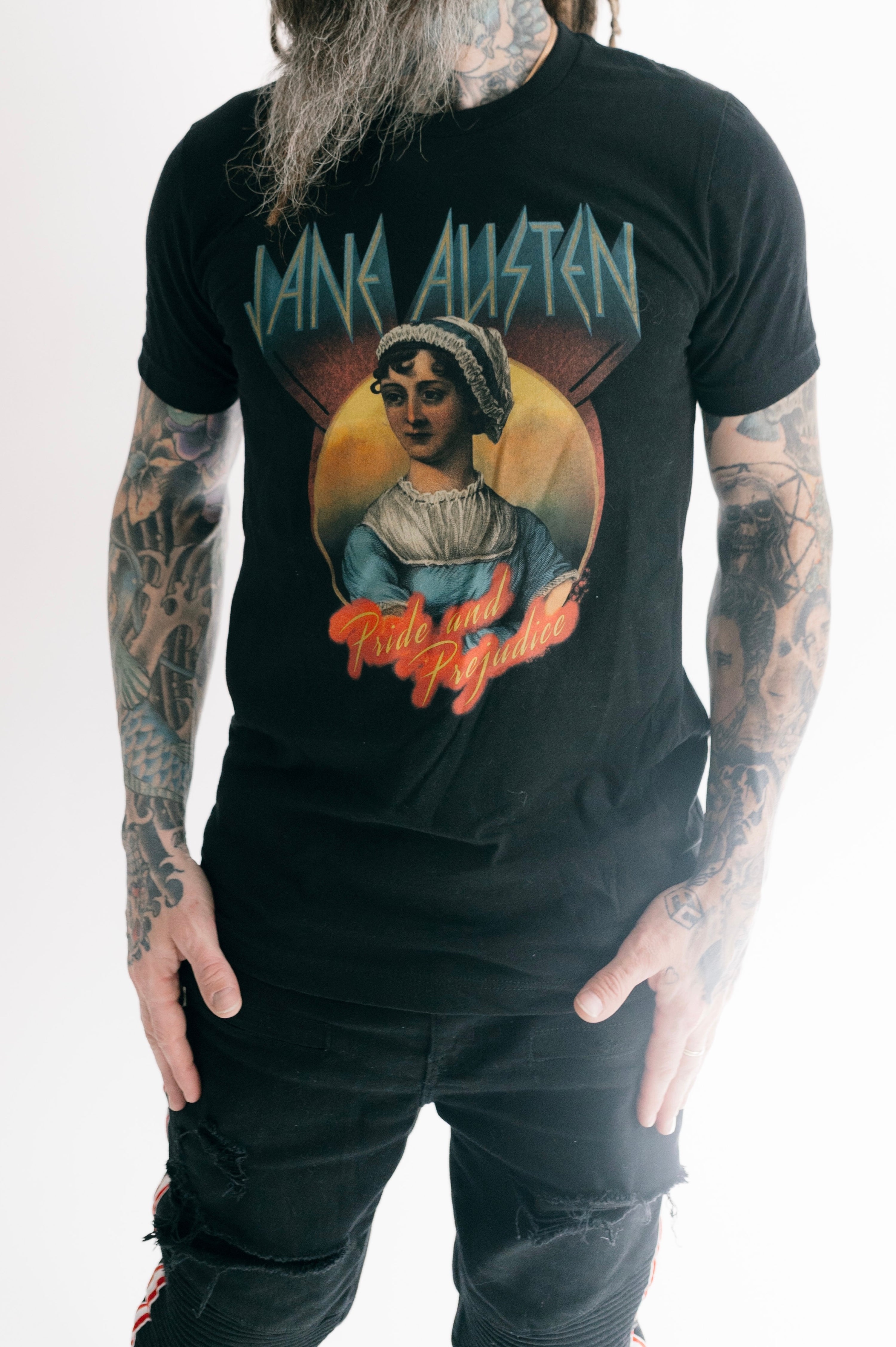 Jane Austen Parody Band Tee