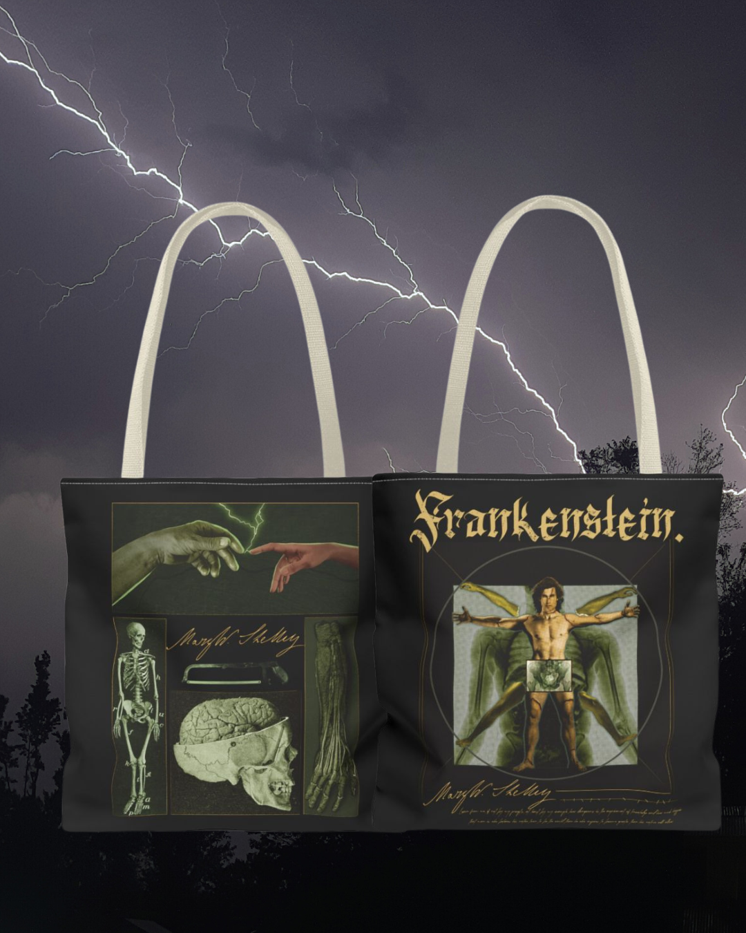 Frankenstein Double Sided Tote | Mary Shelley