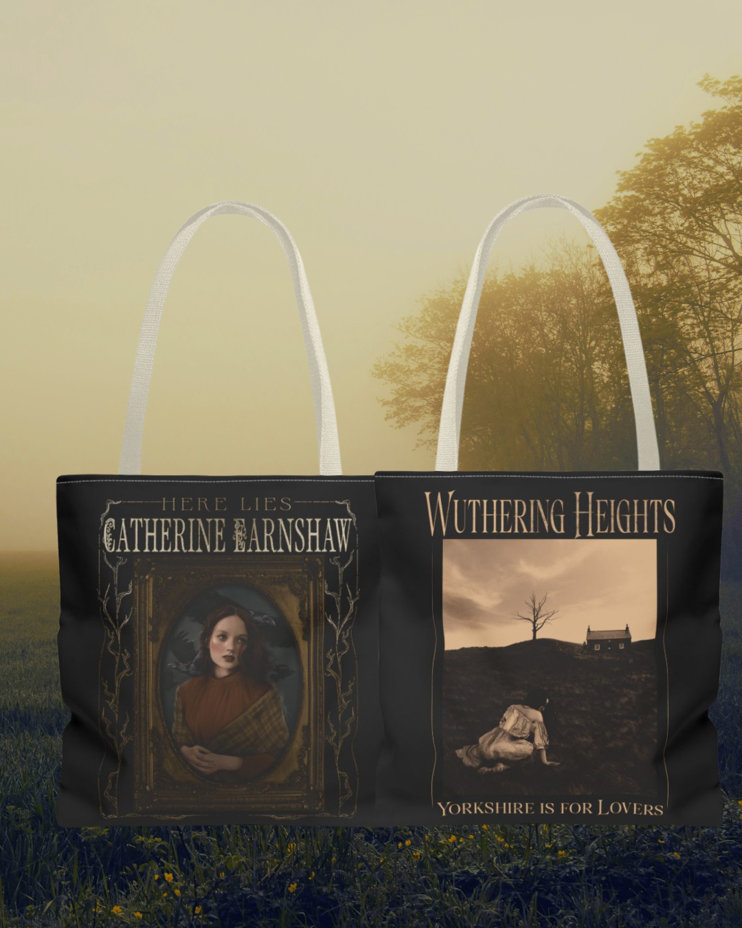 Here Lies Catherine Earnshaw Double Sided Tote | Emily Brontë