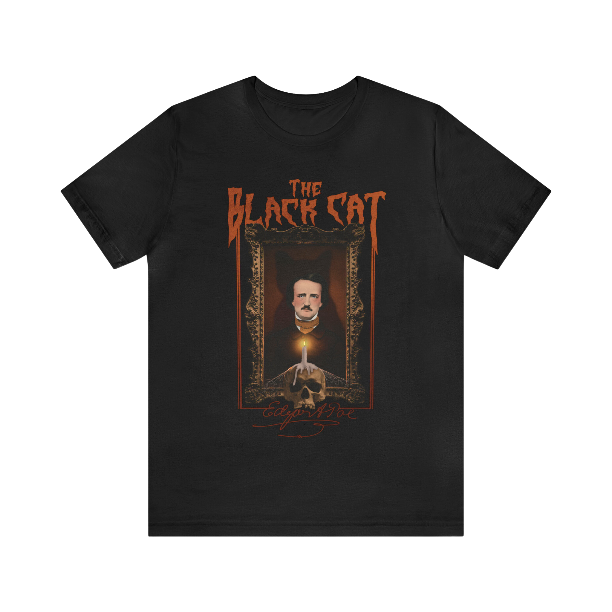 Poe Black Cat Monster Mash Tee