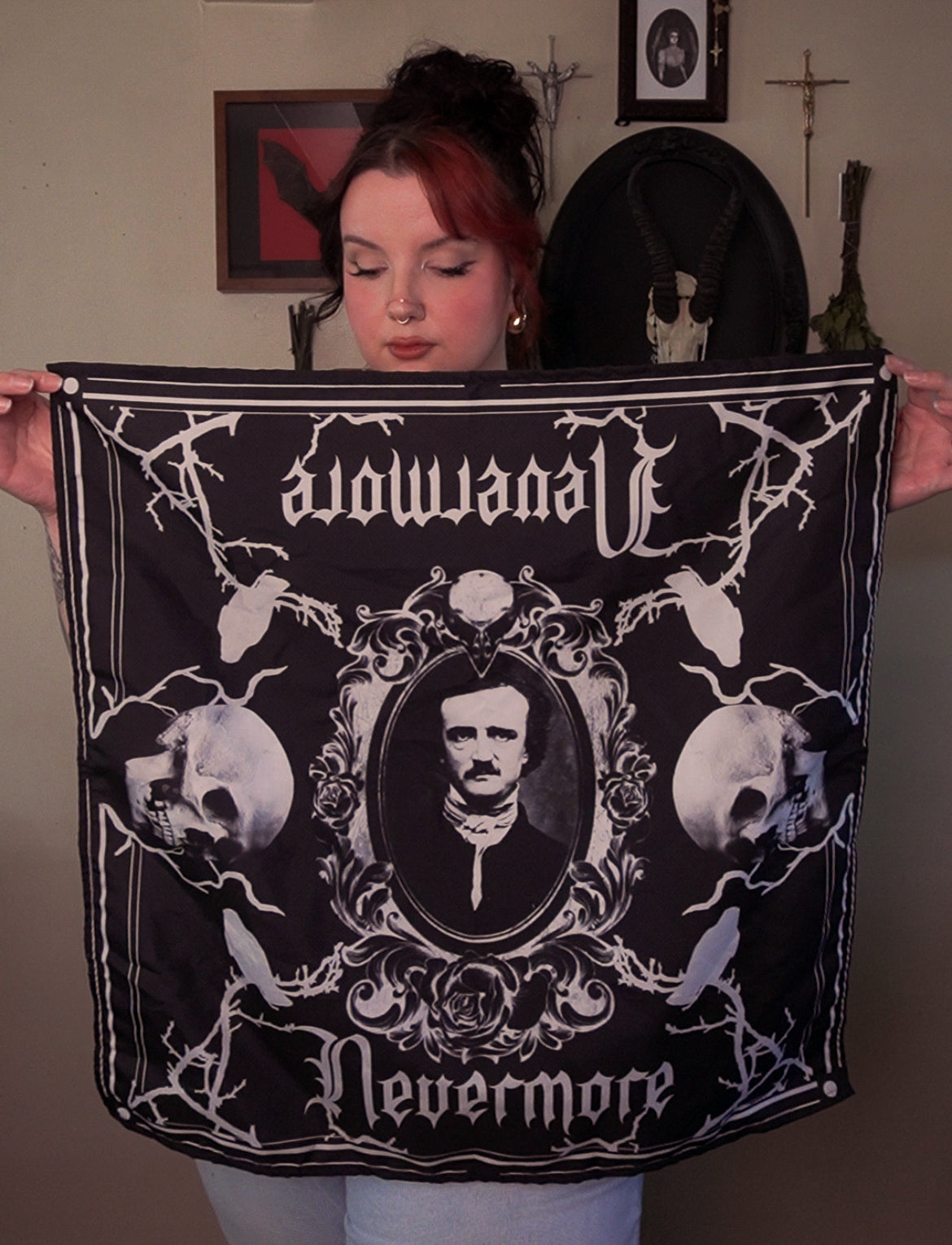 Poe Nevermore Bandana Scarf