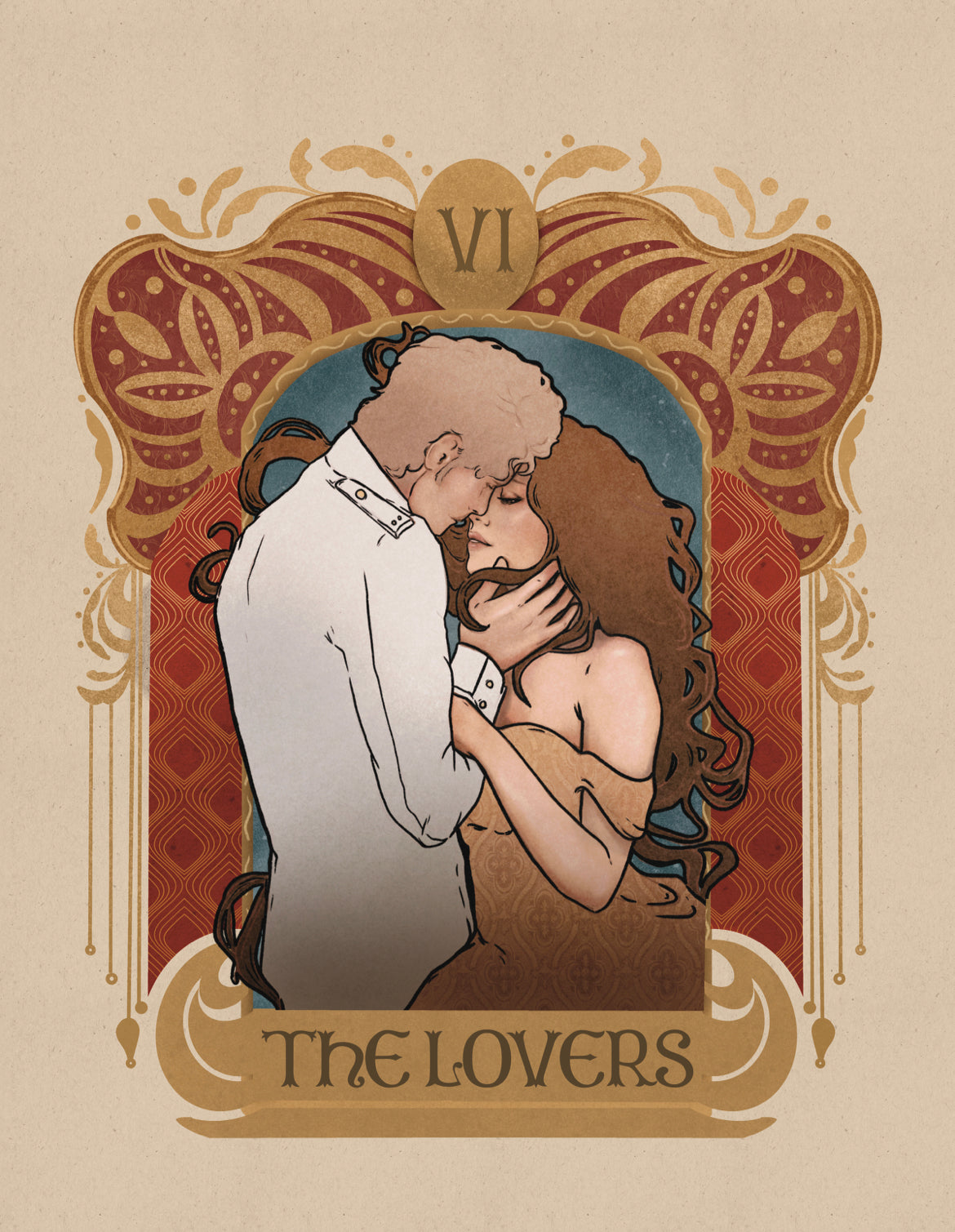 Anna Karenina Lovers Art Nouveau Tee