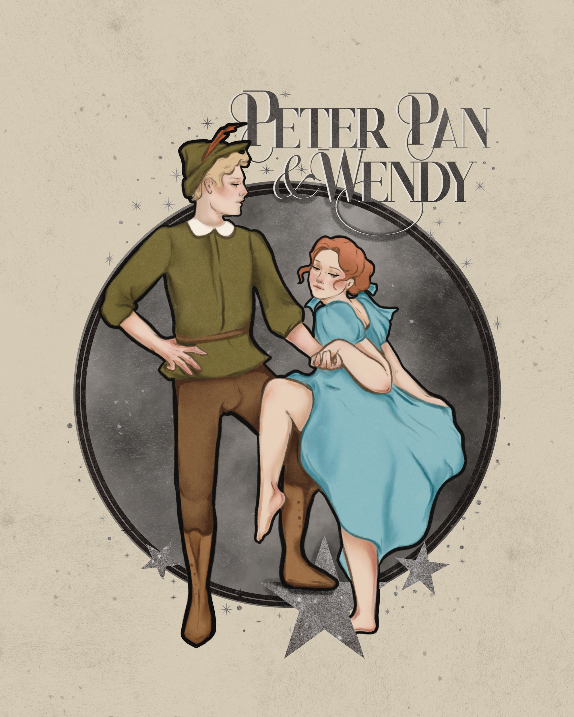 Peter Pan and Wendy Parody Band Tee