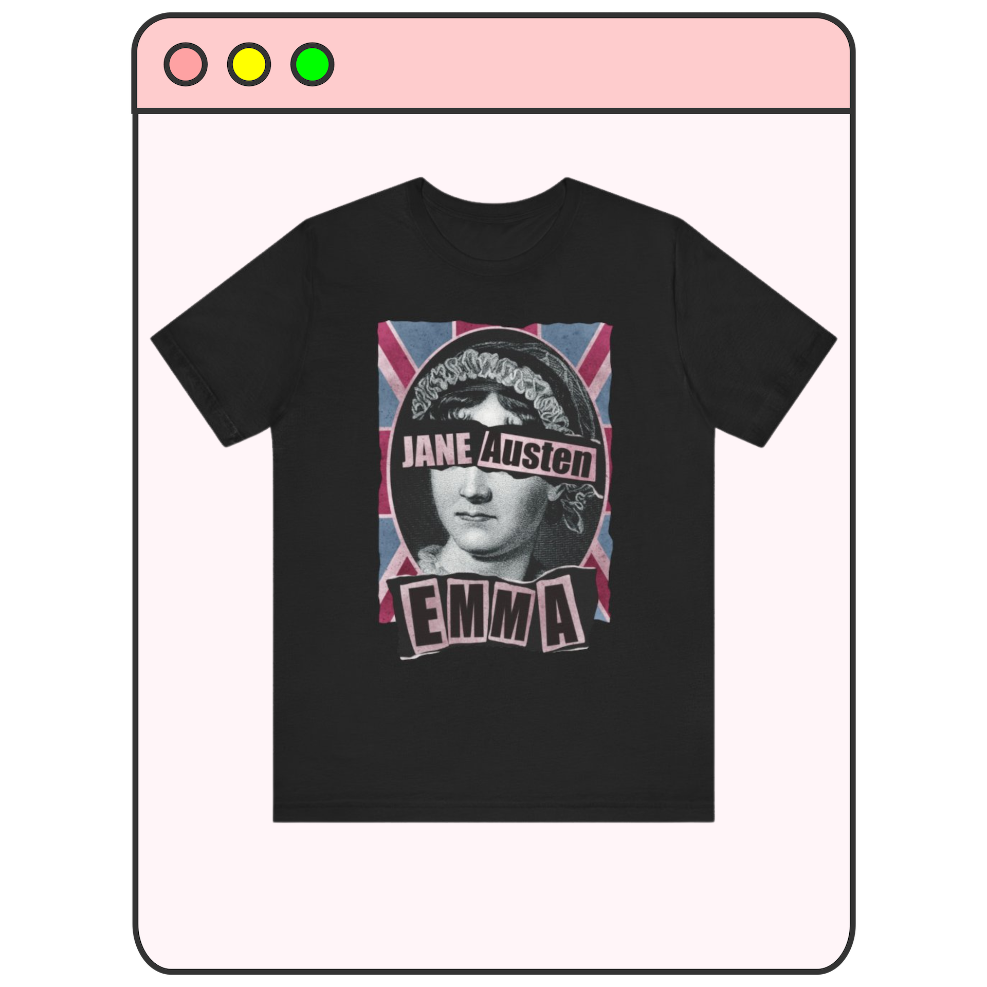 Jane Austen Emma Parody Band Tee