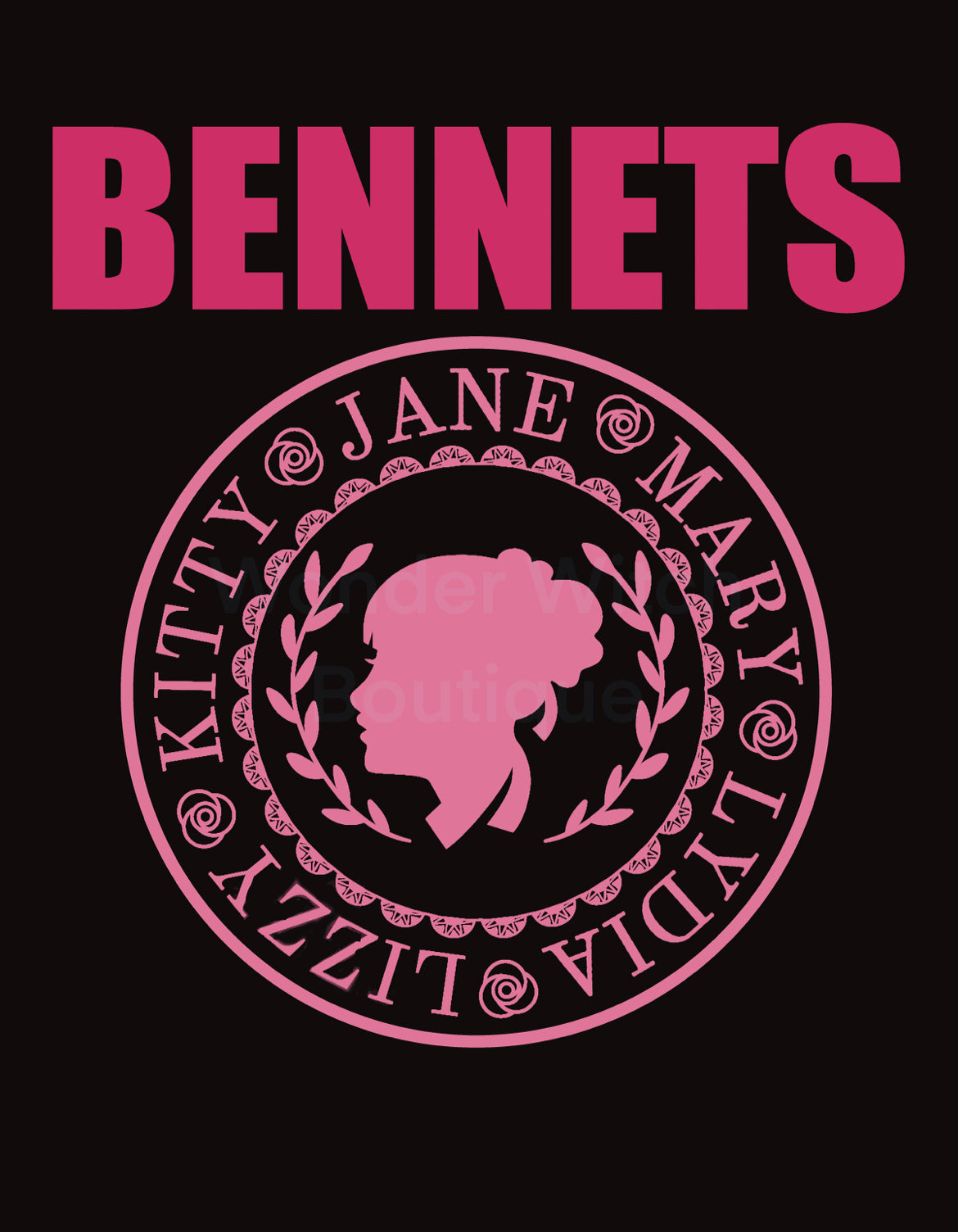 Bennet Sisters Special Edition Pink Parody Band Tee