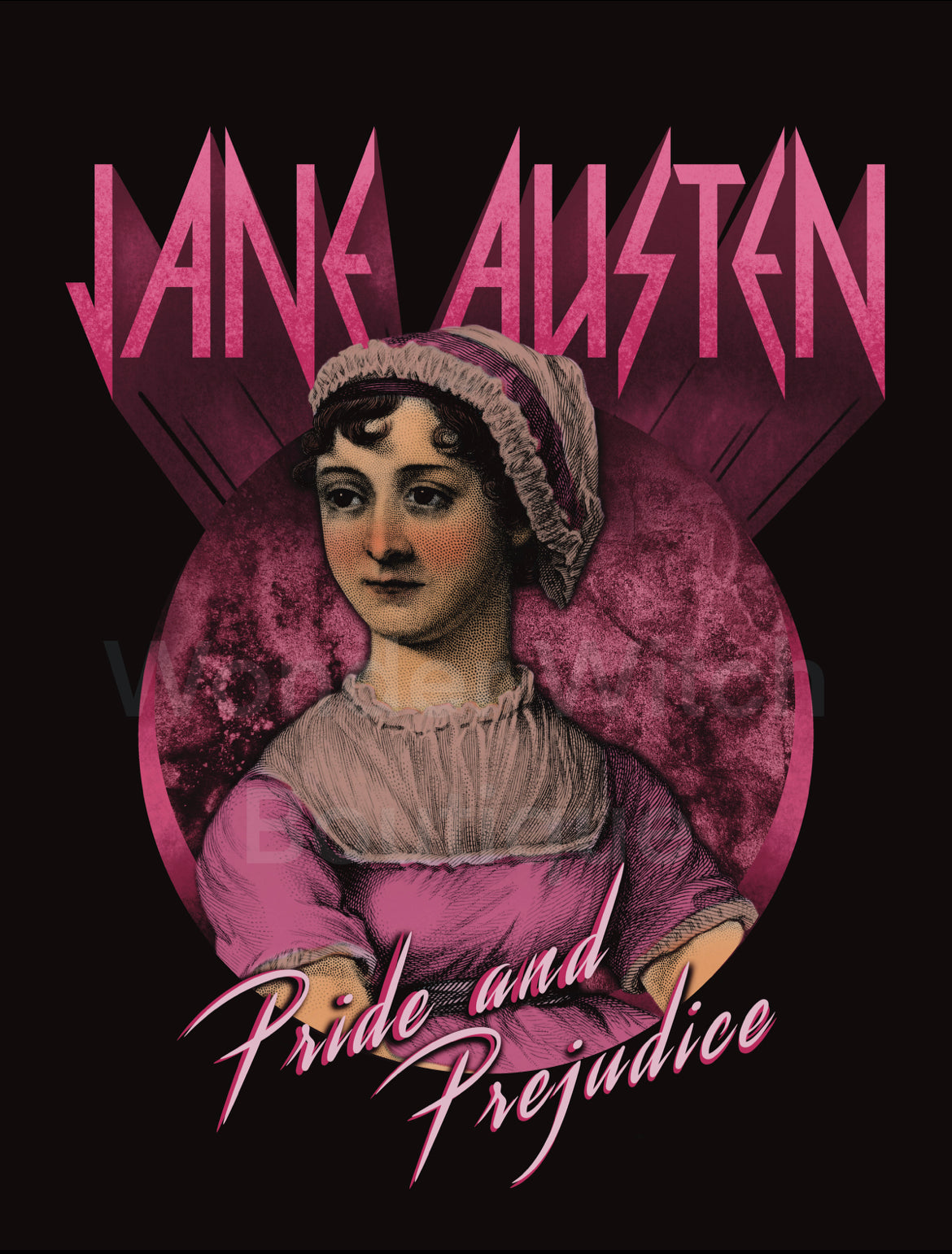 Jane Austen Parody Band Tee Special Edition Pink
