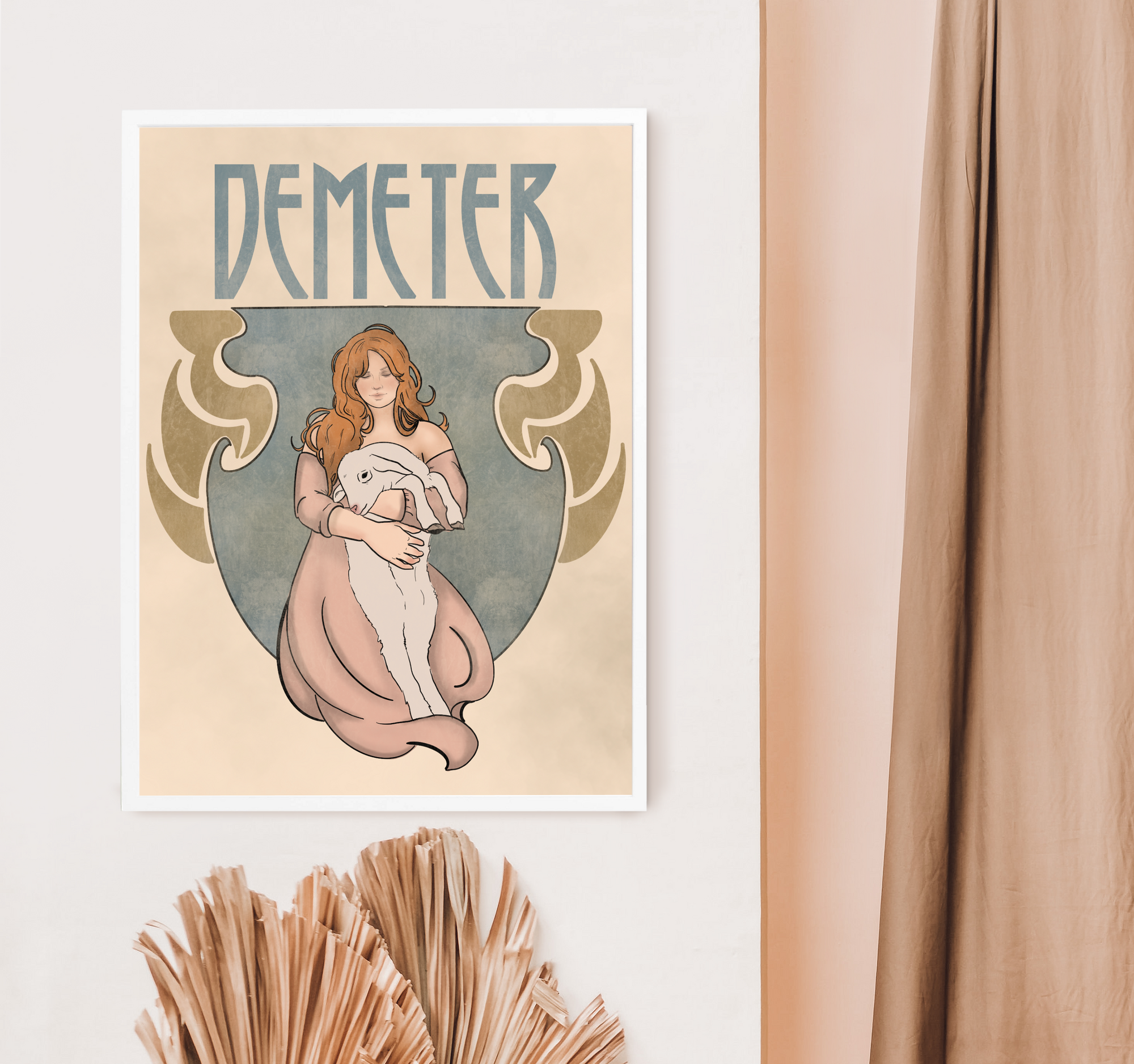 Demeter Art Nouveau Poster