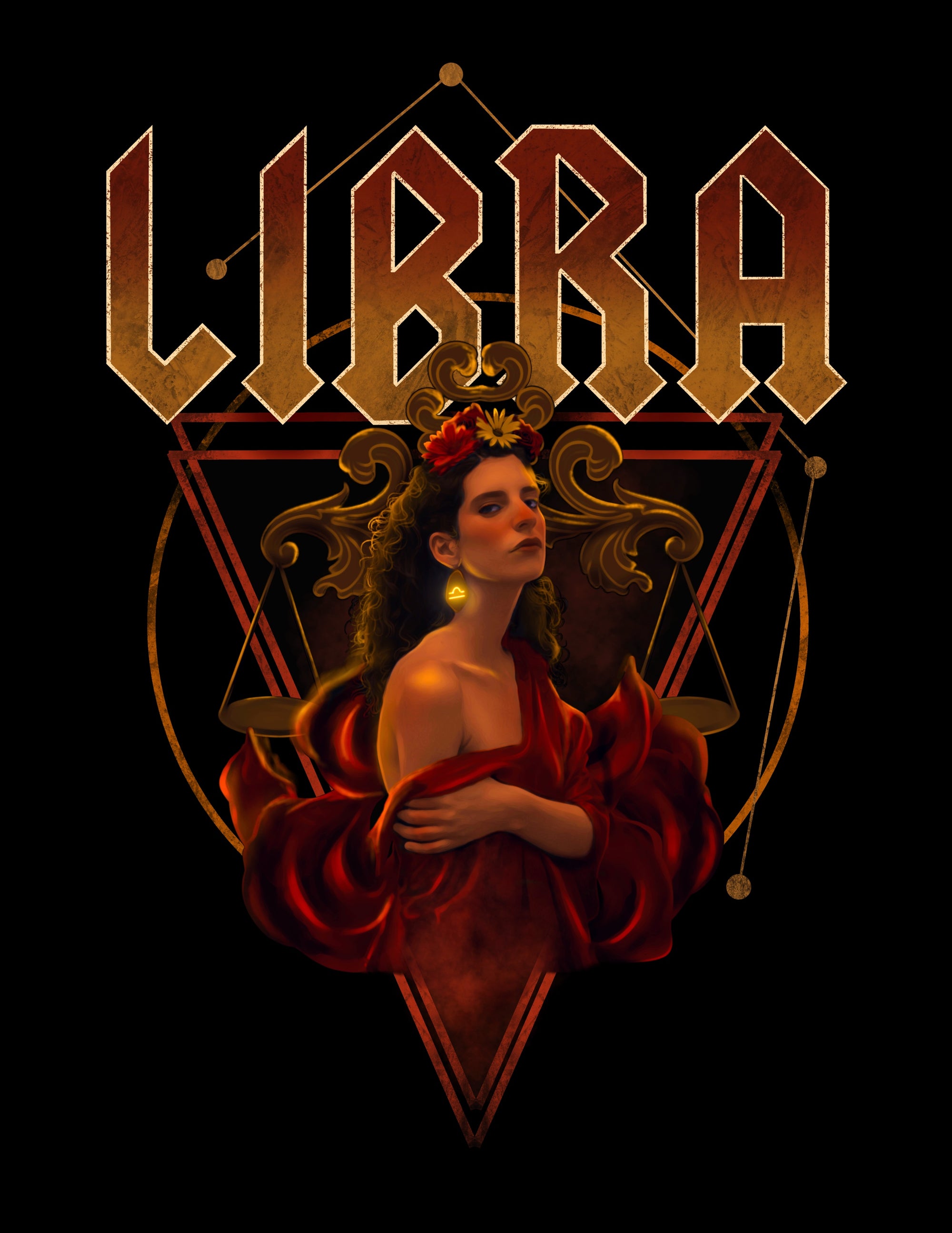 Libra Zodiac Band Tee