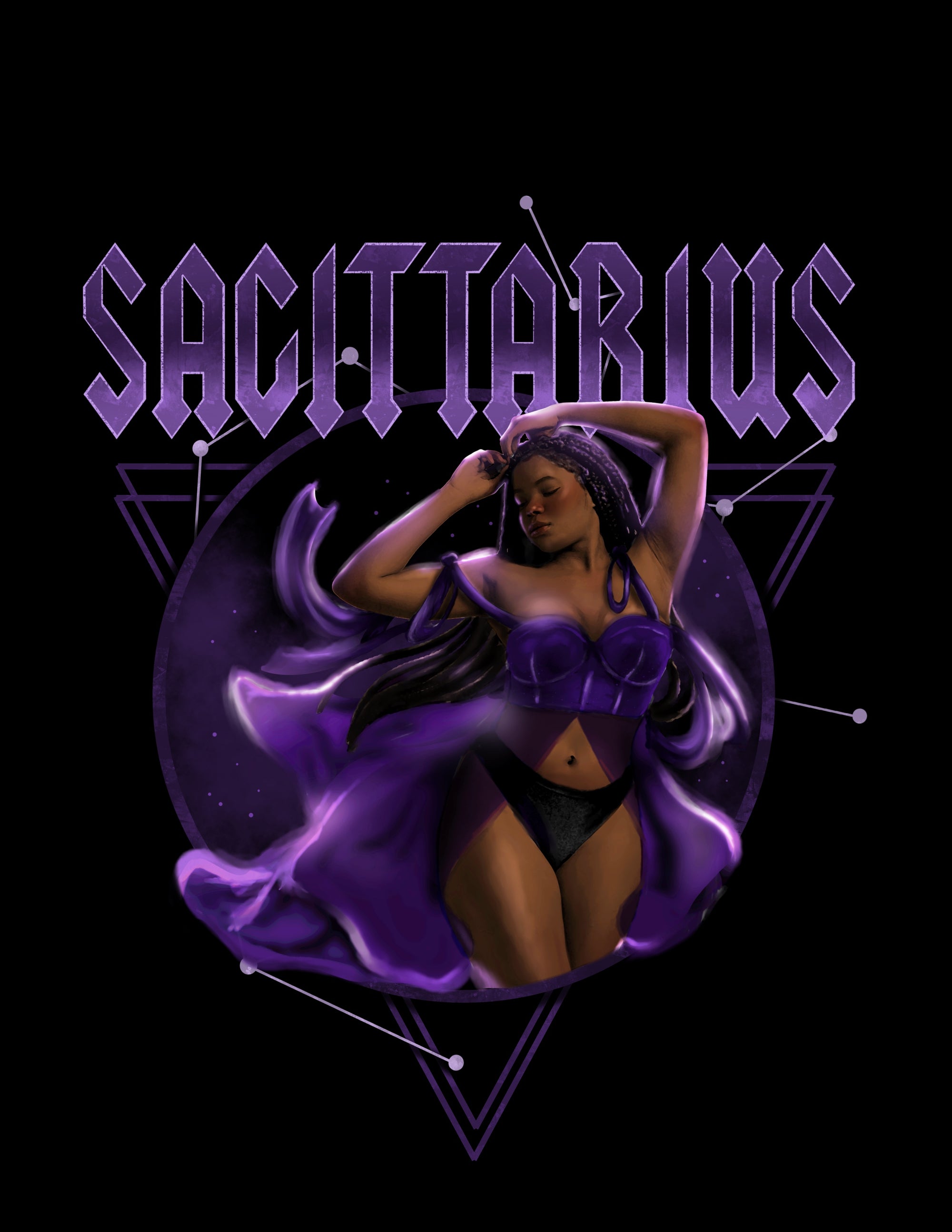 Sagittarius Zodiac Band Tee