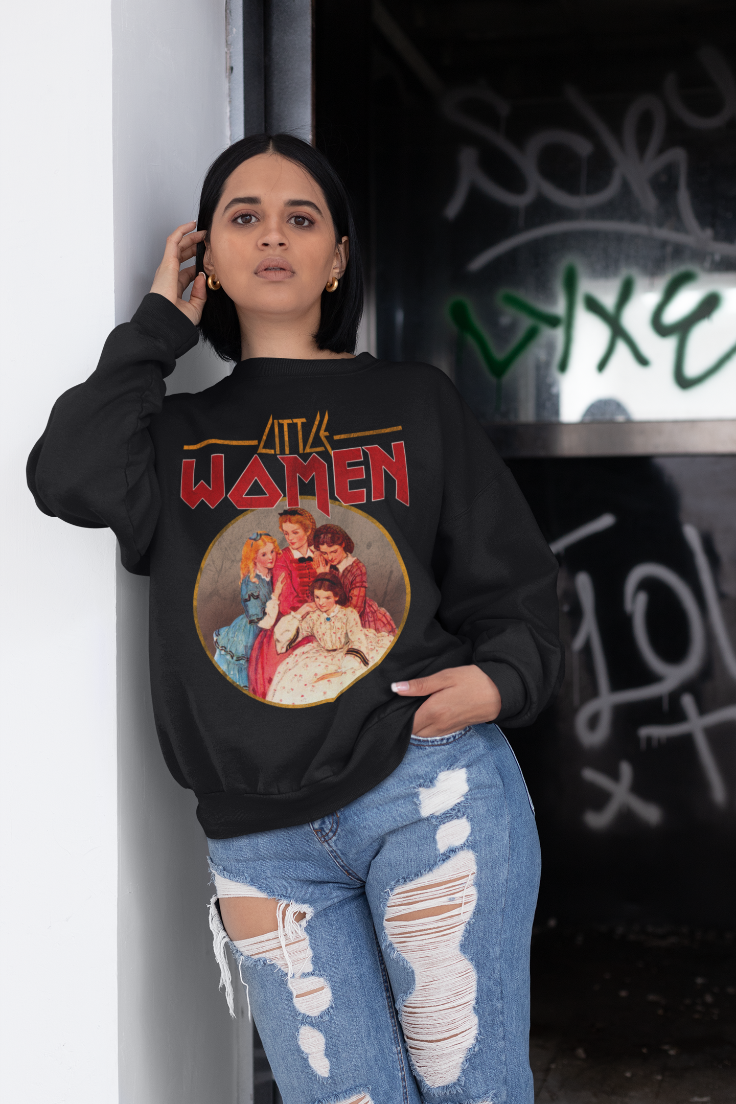 Womens band sweatshirts sales